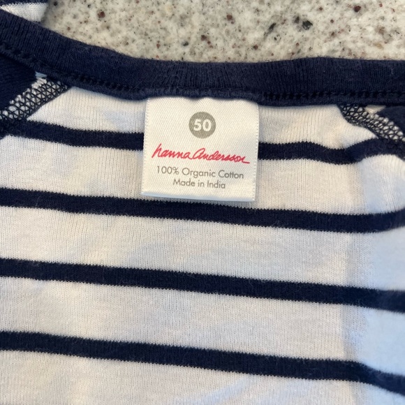Hanna Andersson Striped Bodysuit 0-3 Months - Picture 4 of 4